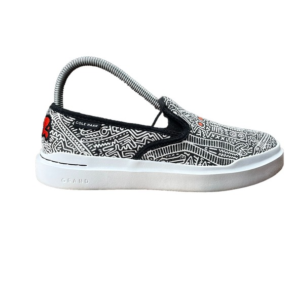 Cole Haan x Keith Haring W26123 Slip On Shoes Retro Graffiti Art Size 7.5 Womens - Picture 1 of 13
